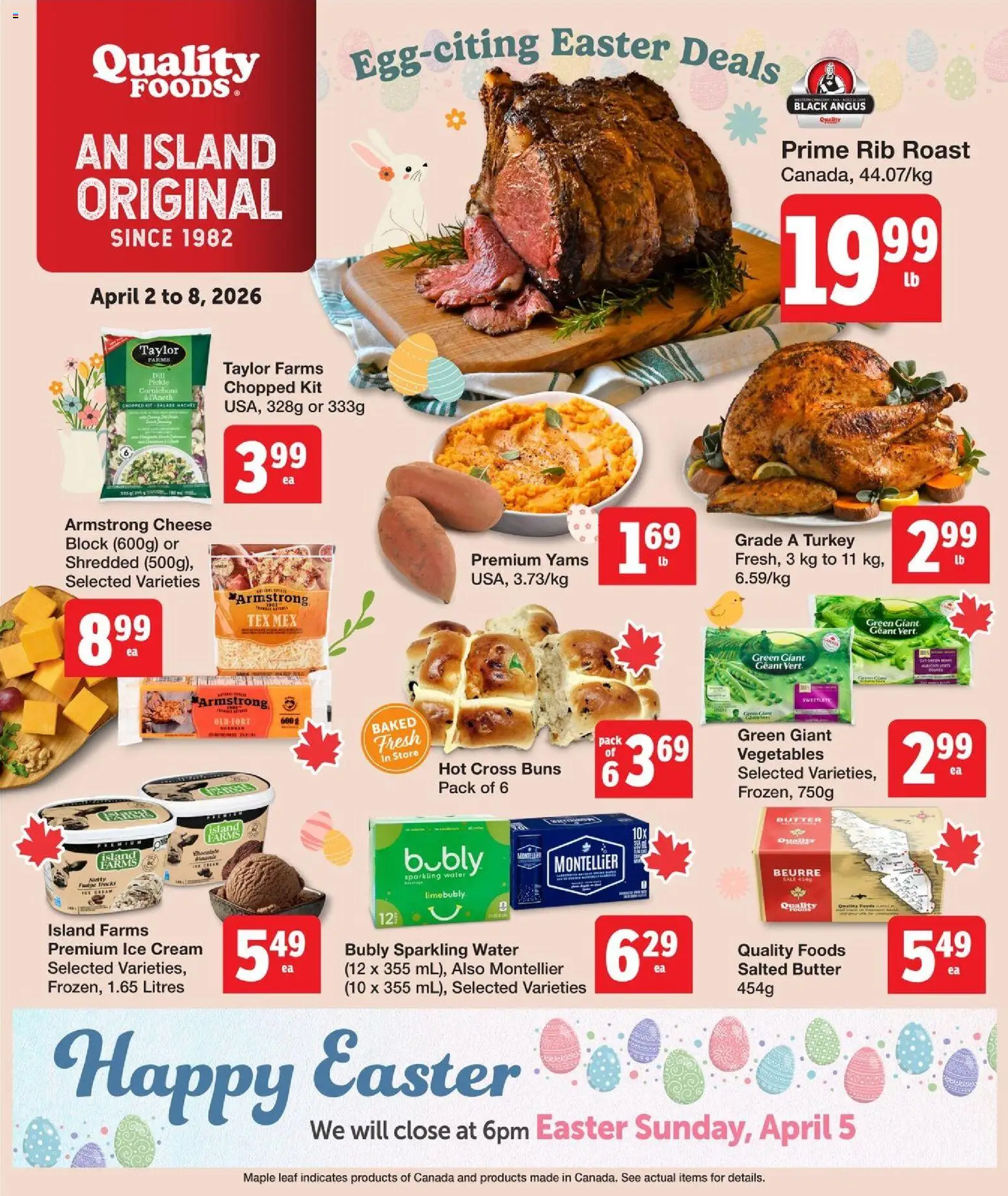 Quality Foods weekly flyer / circulaire - page 1- valid from Apr 2, 2026