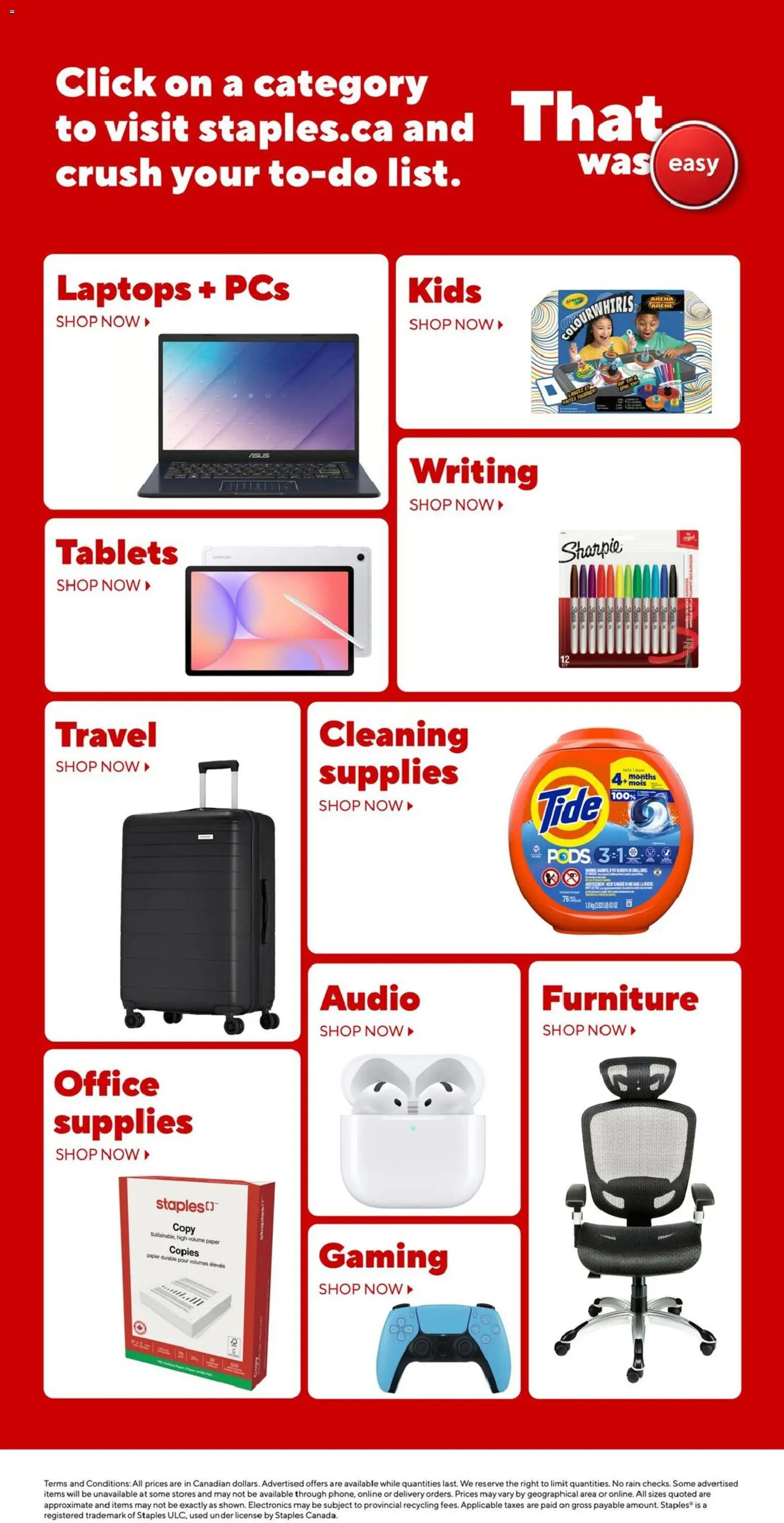 Staples weekly flyer / circulaire - page 21- valid from Apr 10, 2026