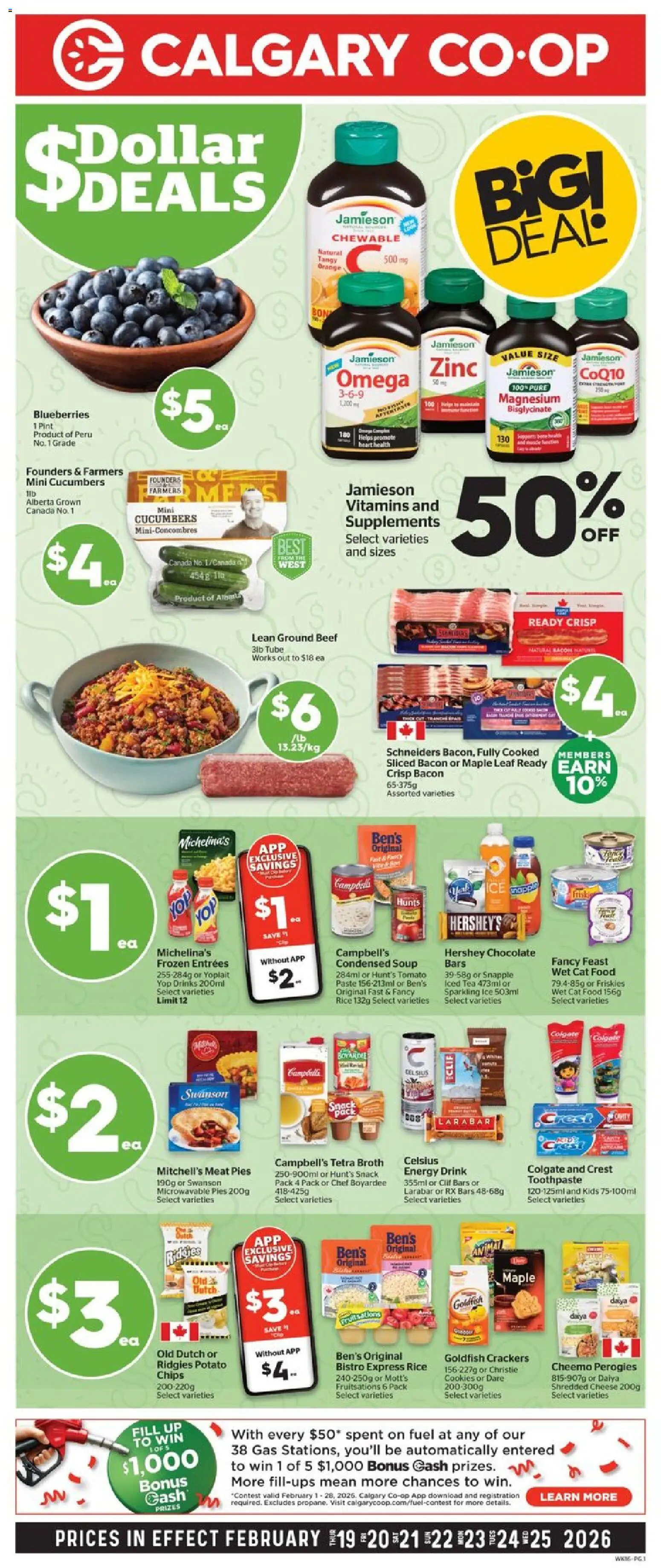 Calgary Co-op weekly flyer / circulaire - page 1- valid from Feb 19, 2026