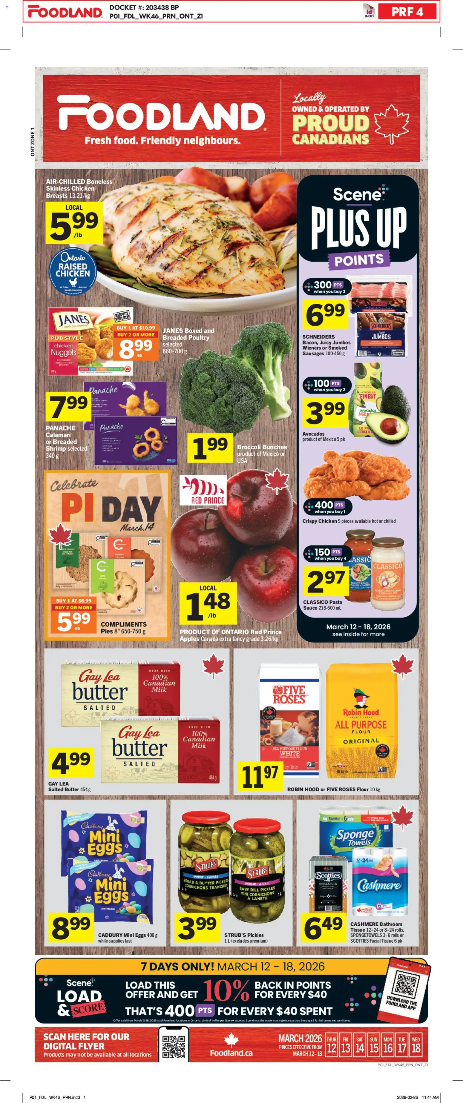 Foodland weekly flyer / circulaire - page 1- valid from Mar 12, 2026