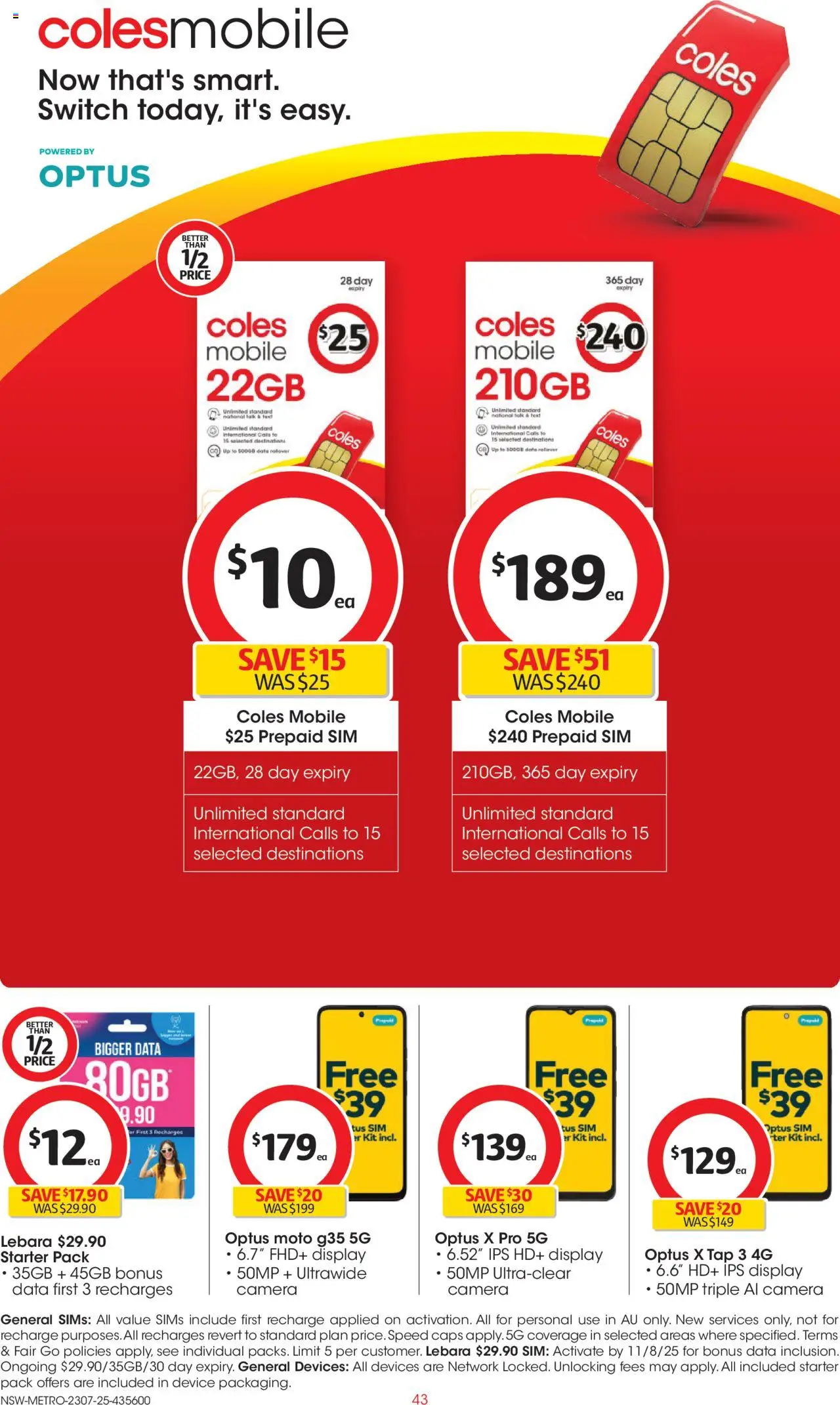 Coles Catalogue NSW - page 43- valid from 23/07/2025