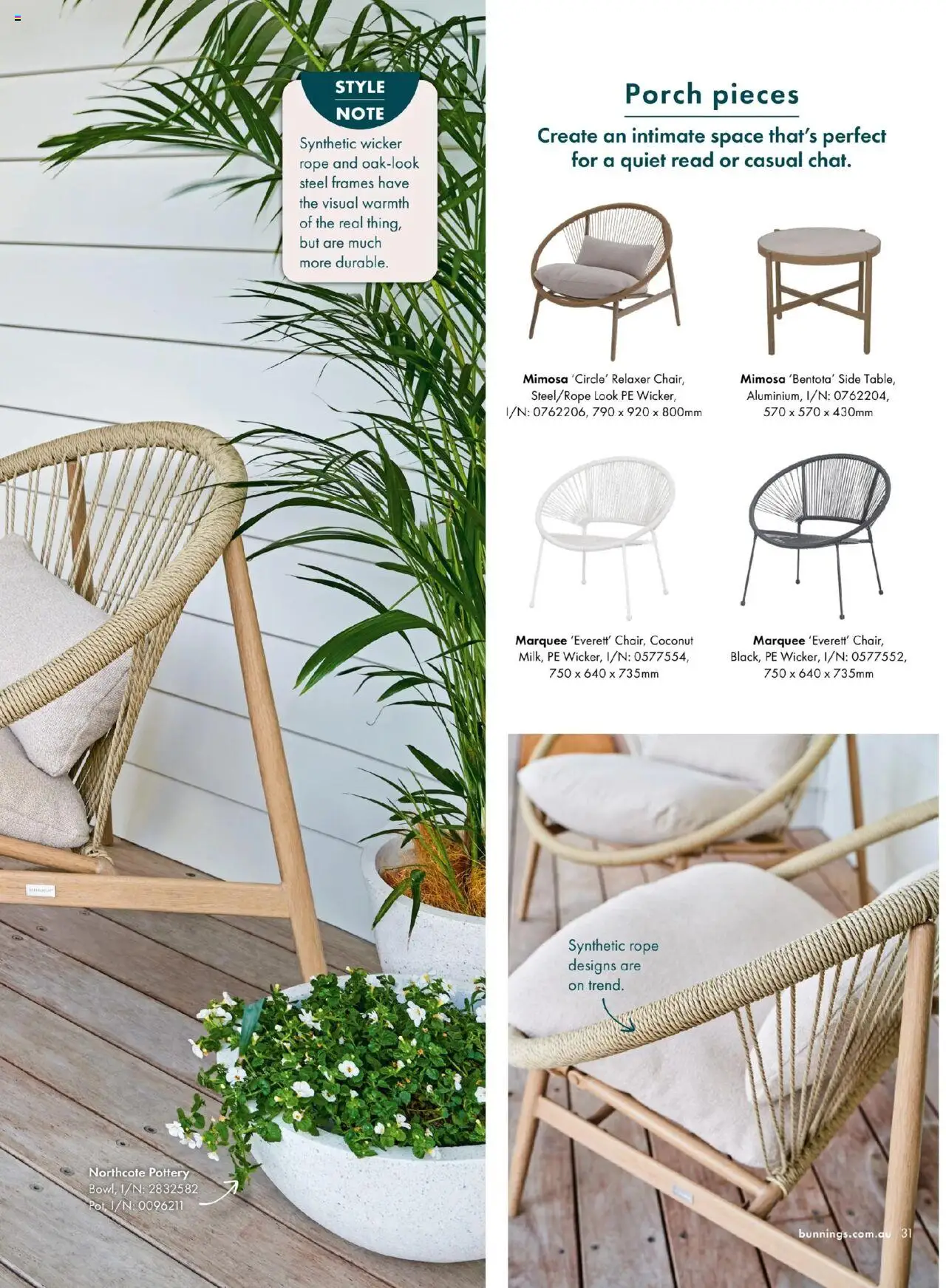 Bunnings Warehouse Outdoor Style Magazine 2025/26 - page 31- valid from 25/08/2025