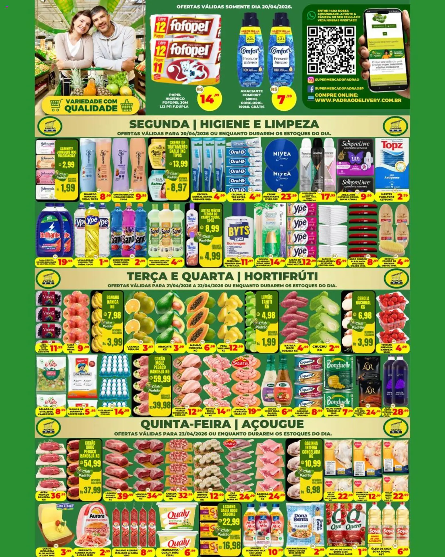Supermercado Padrão - Ofertas da semana - página 1- válido a partir de 20/04/2026

