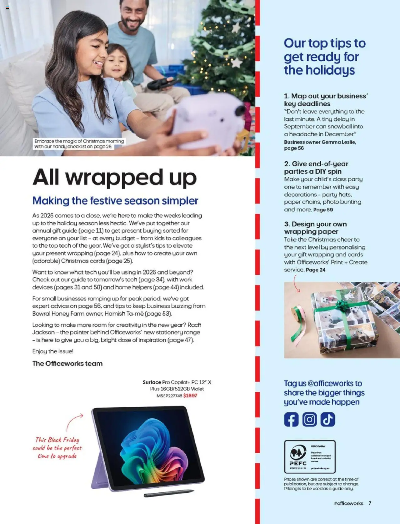 Officeworks Magazine - page 7- valid from 13/10/2025