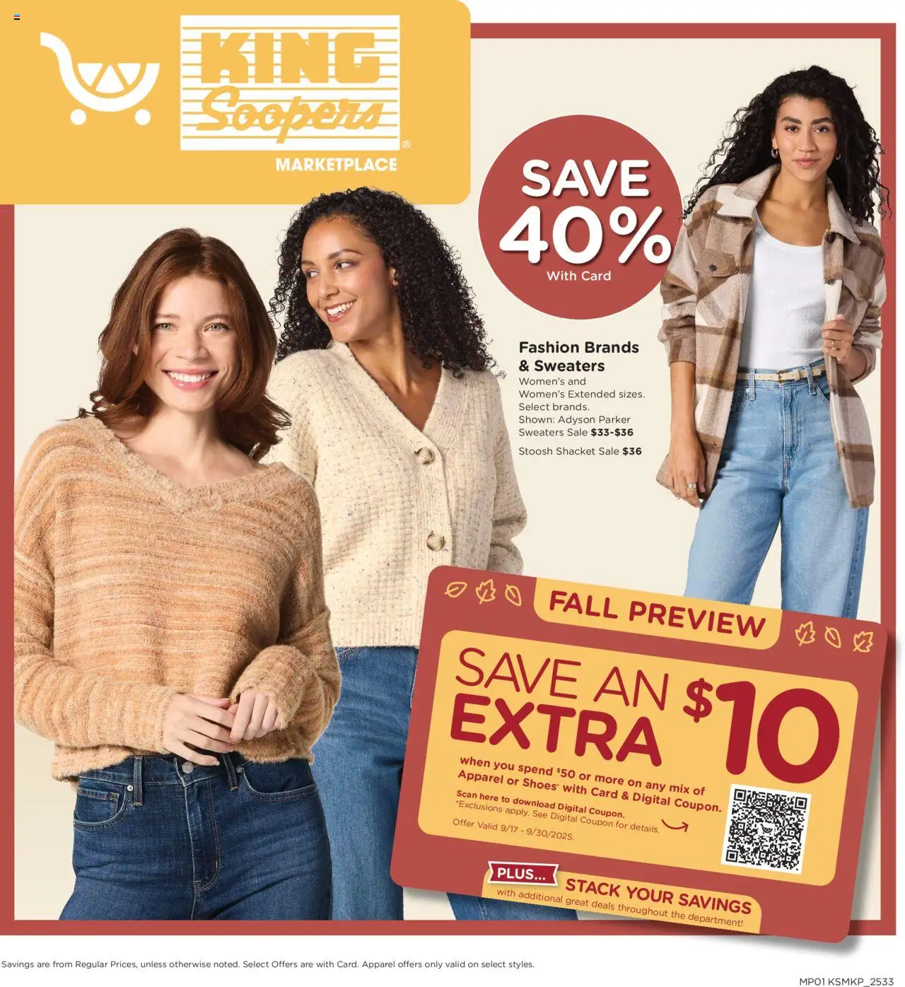 King Soopers Home & Apparel - page 1- valid from 09/17/2025