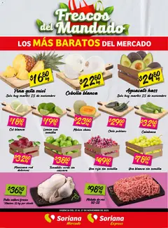 Soriana - Frescos del Mandado Mercado: Coah, Chih y Dur válido desde 25/11/2025