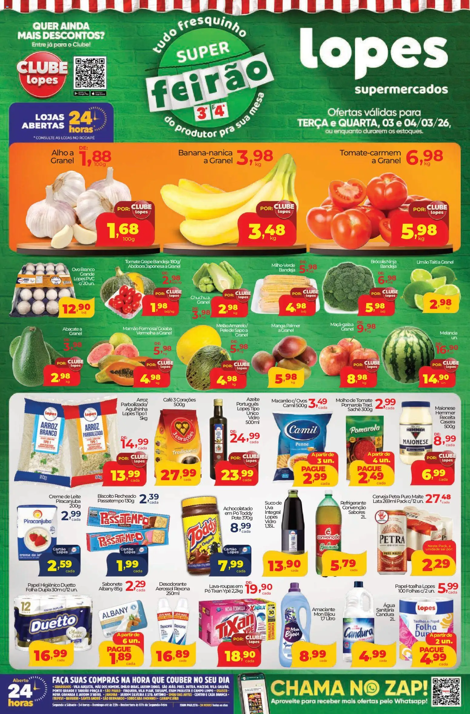 Lopes Supermercados - Ofertas da semana - página 1- válido a partir de 03/03/2026
