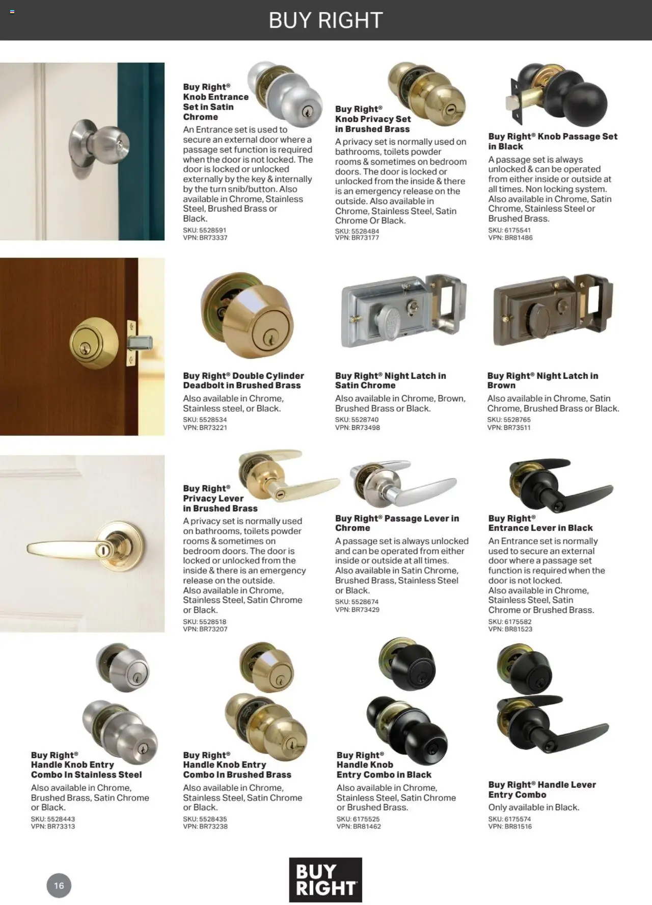 Mitre 10 Door & Door Furniture Selection Guide 2024 - page 16- valid from 06/11/2024