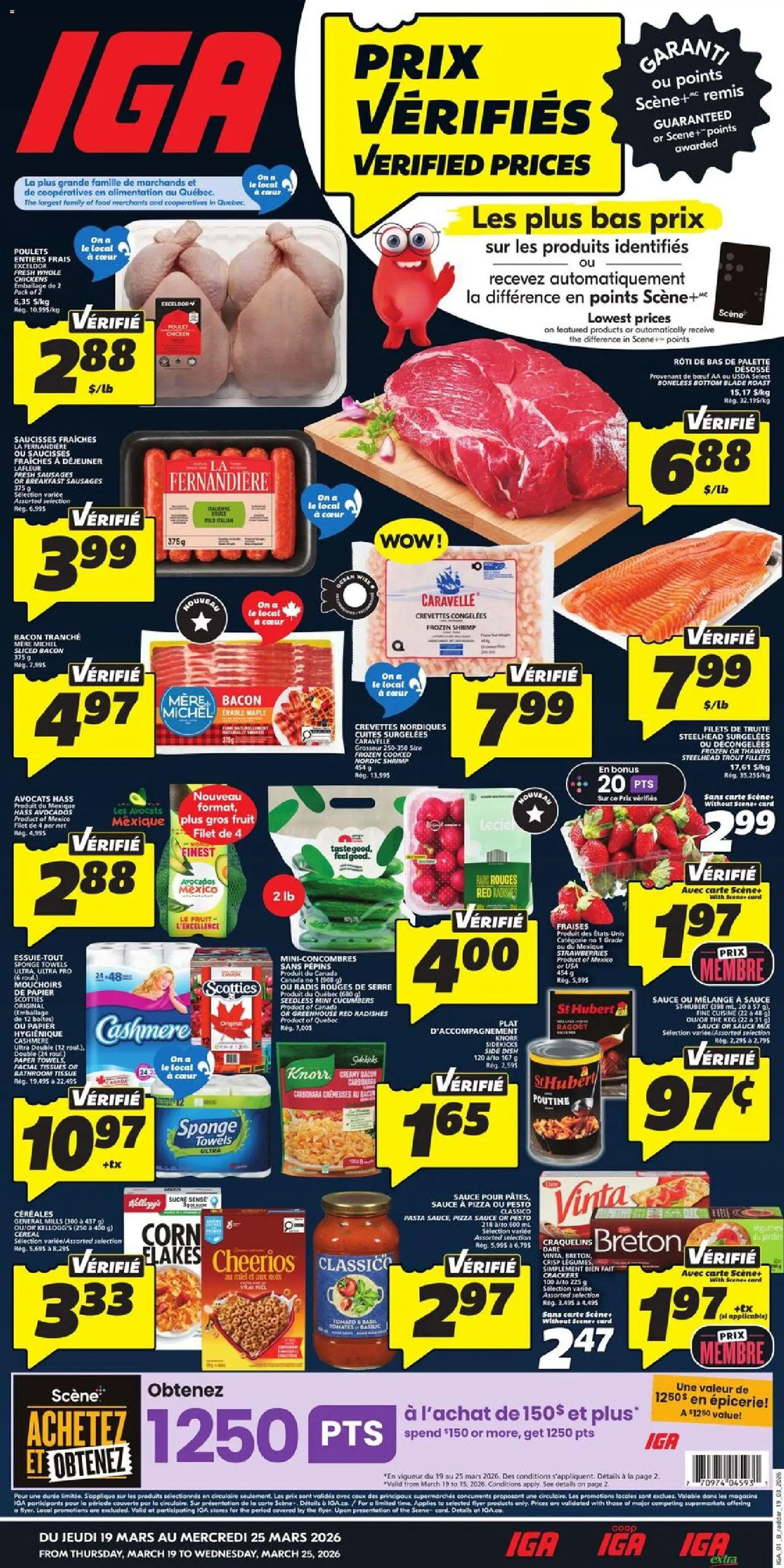 IGA weekly flyer / circulaire - page 1- valid from Mar 19, 2026