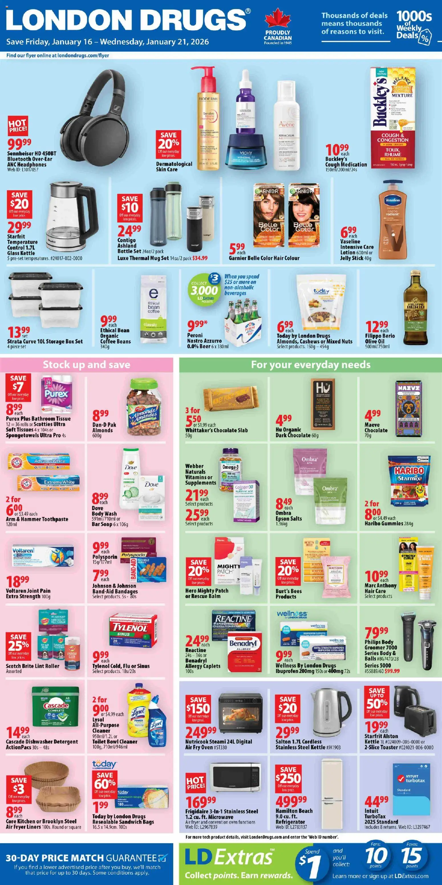 London Drugs weekly flyer / circulaire - page 1- valid from Jan 16, 2026