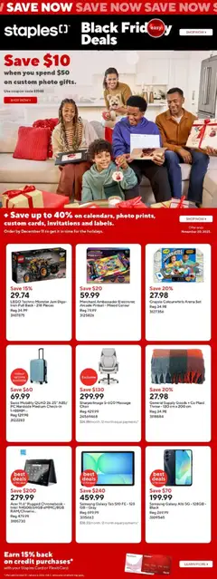 Preview Staples - Black Friday  valid from Nov 14, 2025