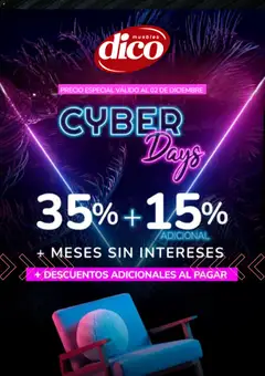 Muebles Dico Cyber Days válido desde 01/12/2025