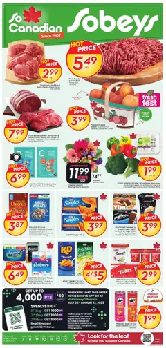 Preview Sobeys weekly flyer / circulaire valid from Aug 7, 2025
