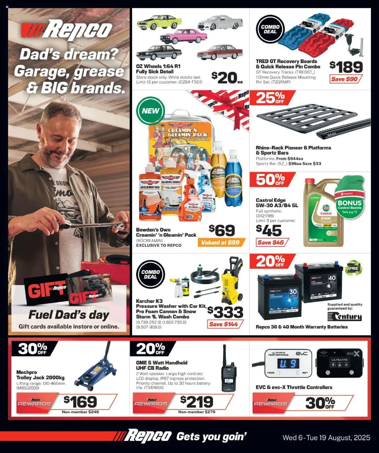 Repco Catalogue - page 1- valid from 06/08/2025