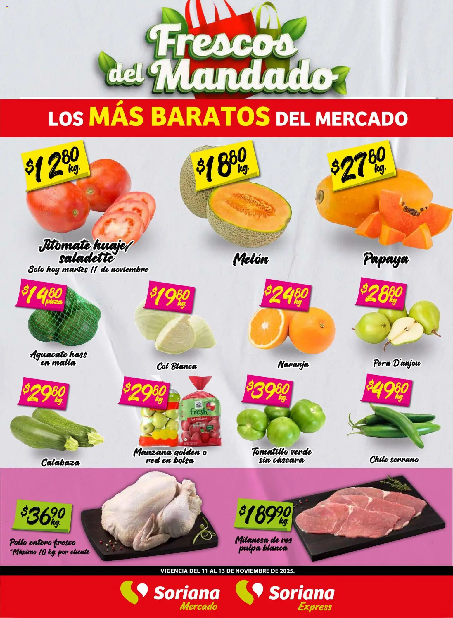 Soriana - Frescos del Mandado Mercado: Nuevo León - página 1- válido desde 11/11/2025