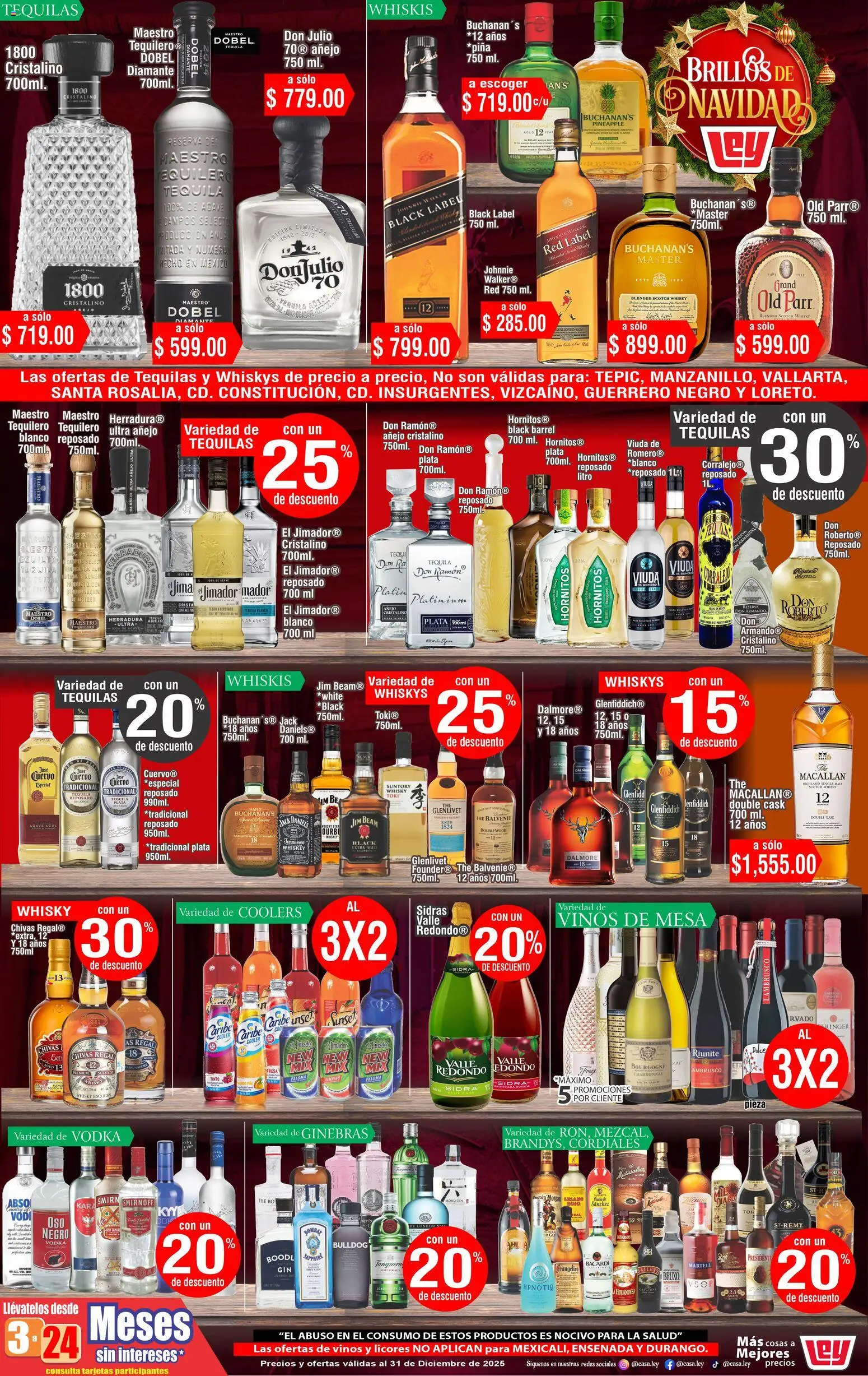 Casa Ley folleto Las ofertas de vinos y licores - página 1- válido desde 30/12/2025