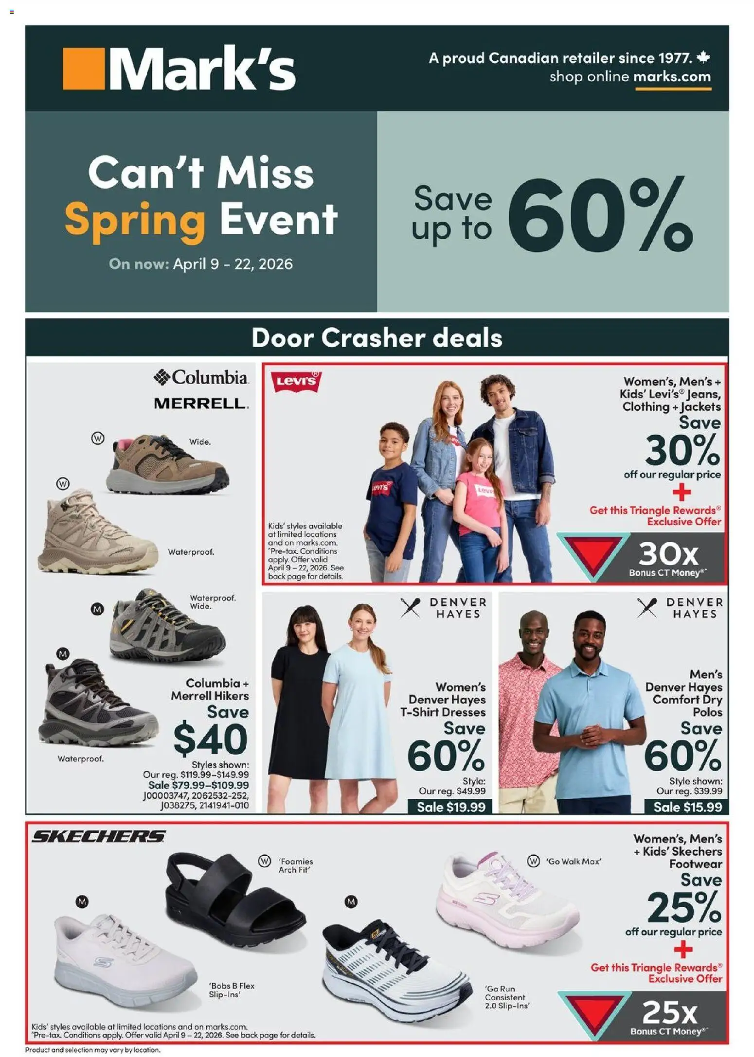 Mark's weekly flyer / circulaire - page 1- valid from Apr 9, 2026