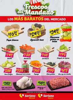 Soriana - Frescos del Mandado Mercado: Ver, Tab, Chis, Camp, Yuc y Q. Roo válido desde 02/12/2025
