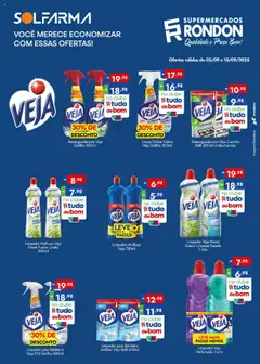 Pré-visualização Supermercados Rondon - Ofertas Solfarma válida a partir de 02/09/2025