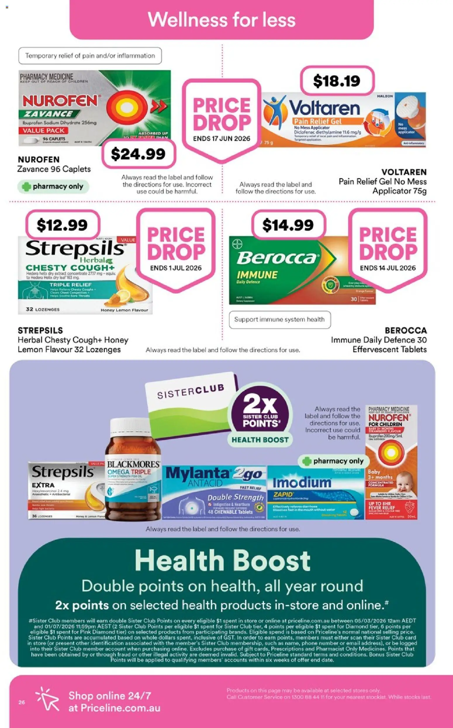 Priceline Pharmacy catalogue  - page 26- valid from 23/04/2026