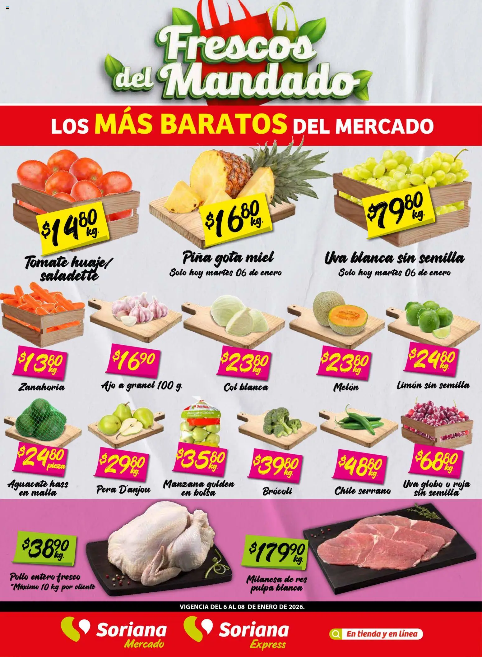 Soriana - Frescos del Mandado Mercado: Coah, Chih y Dur - página 1- válido desde 06/01/2026