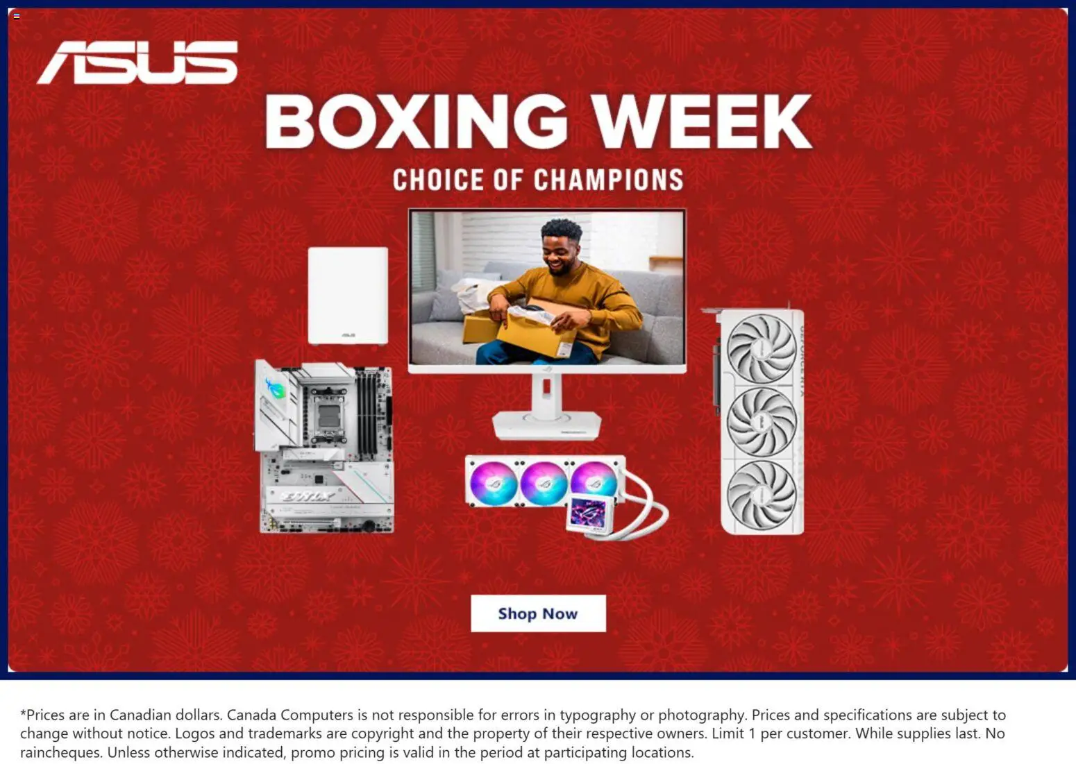 Canada Computers weekly flyer - page 1- valid from Dec 26, 2025