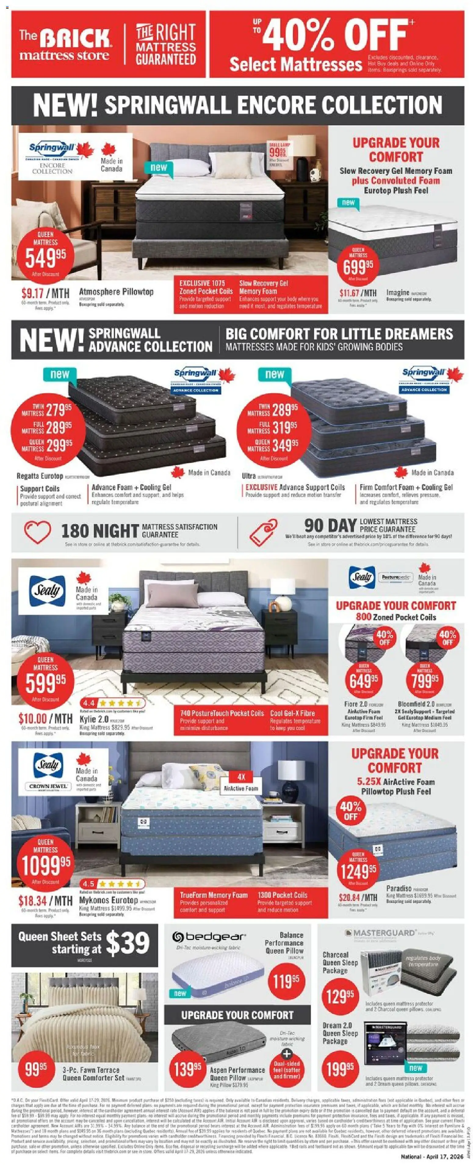 The Brick weekly flyer / circulaire - page 12- valid from Apr 17, 2026