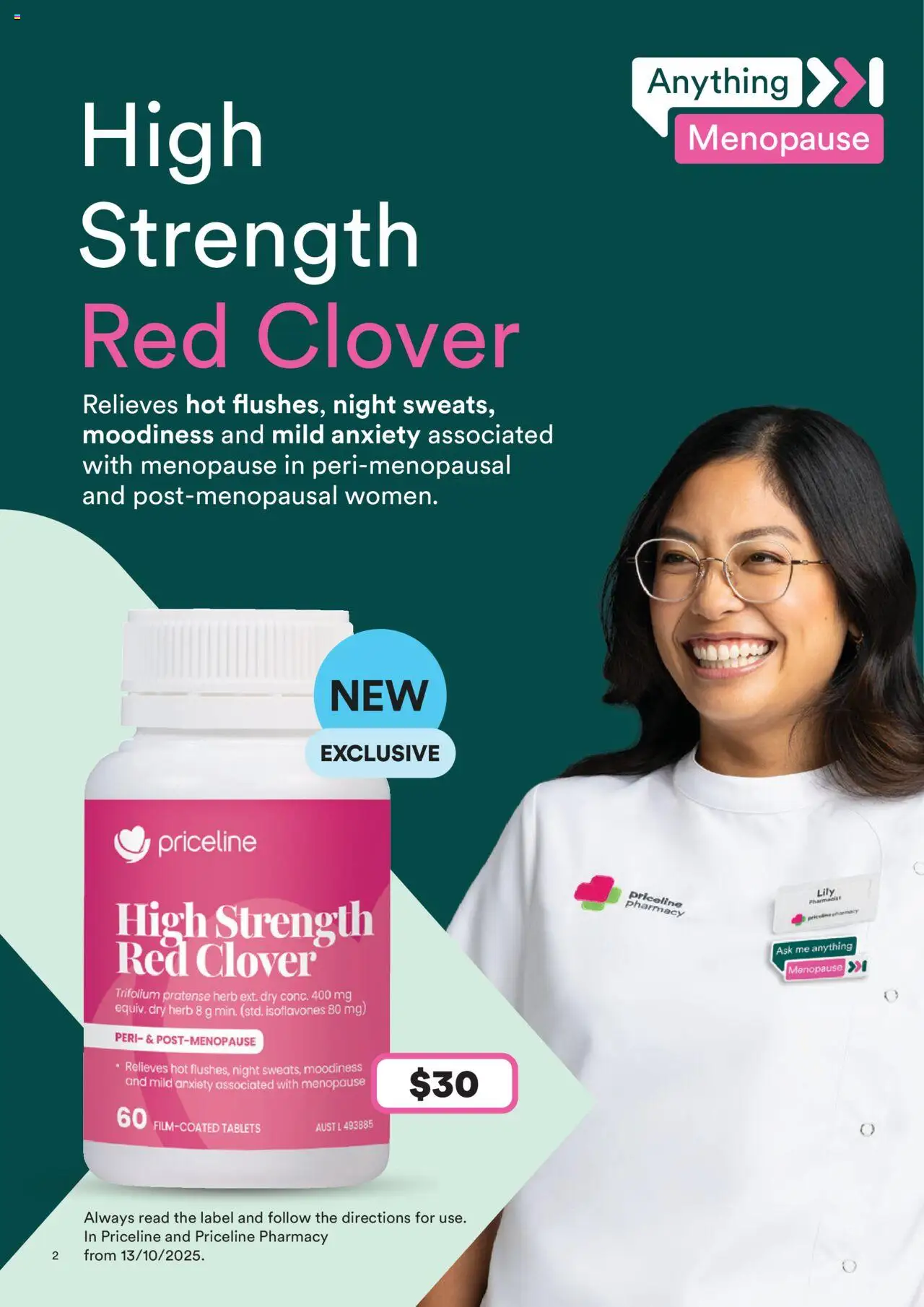 Priceline Pharmacy Anything Menopause Magazine - page 2- valid from 02/10/2025