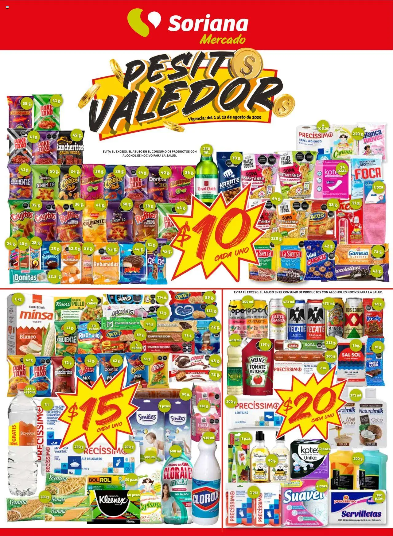 Soriana - Pesito Valedor Mercado Nacional - página 1- válido desde 01/08/2025