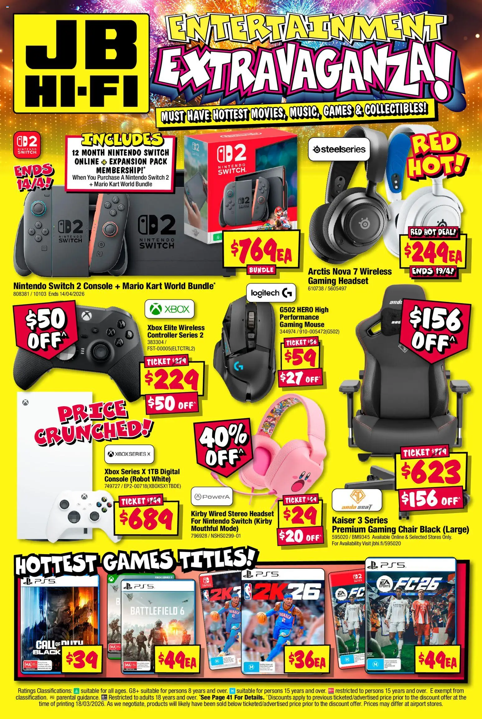 JB Hi-Fi catalogue  - page 44- valid from 30/03/2026
