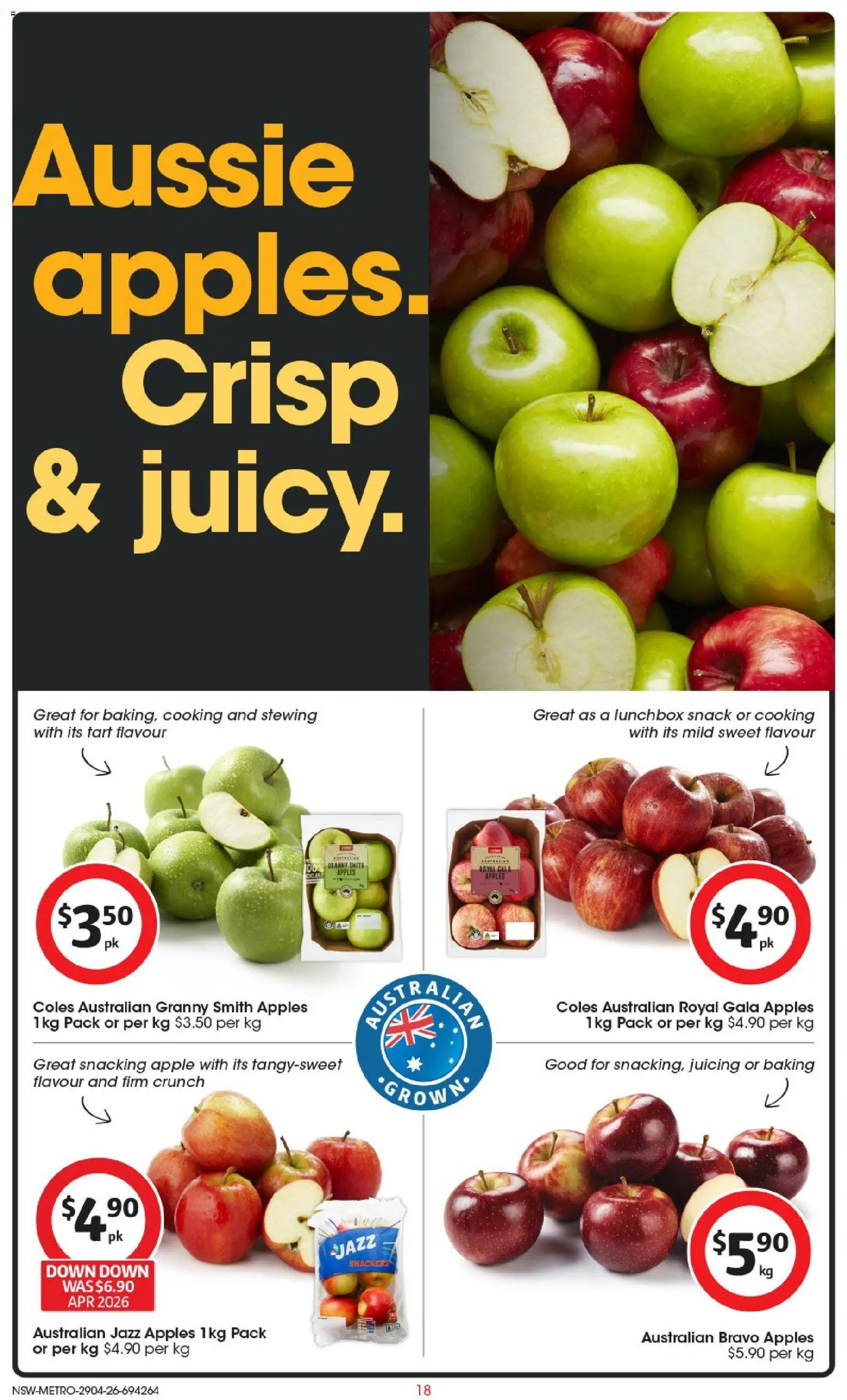 Coles catalogue  - page 18- valid from 29/04/2026