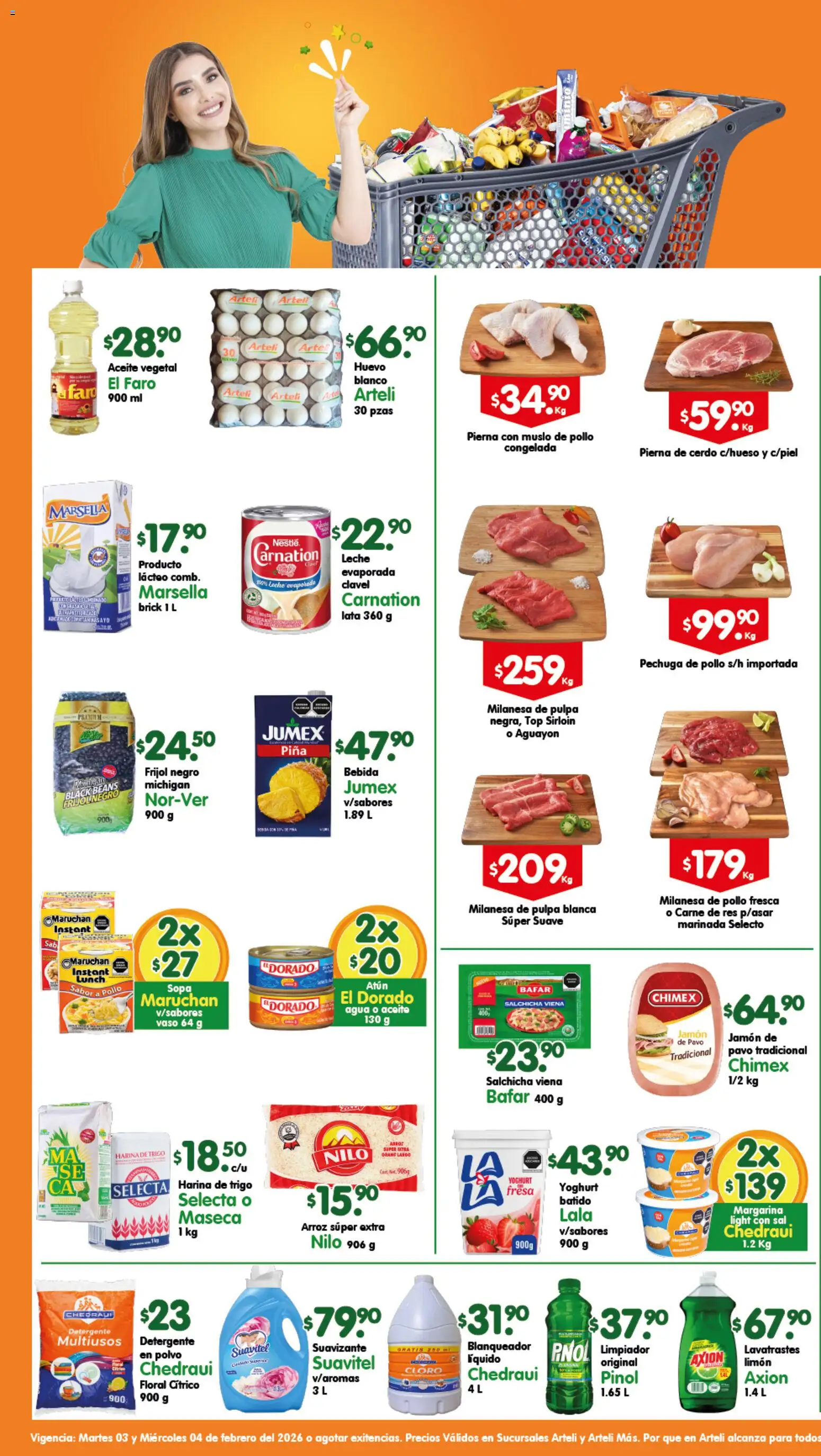 Arteli folleto Valles - página 1- válido desde 03/02/2026