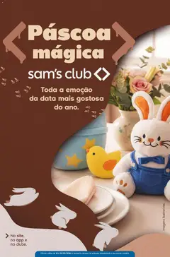 Pré-visualização Sam's Club ofertas Páscoa válida a partir de 10/03/2026