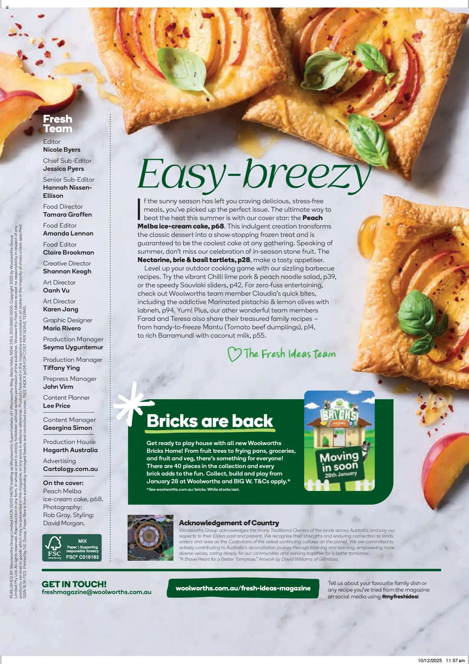 Woolworths Fresh Ideas Magazine - page 3- valid from 14/01/2026