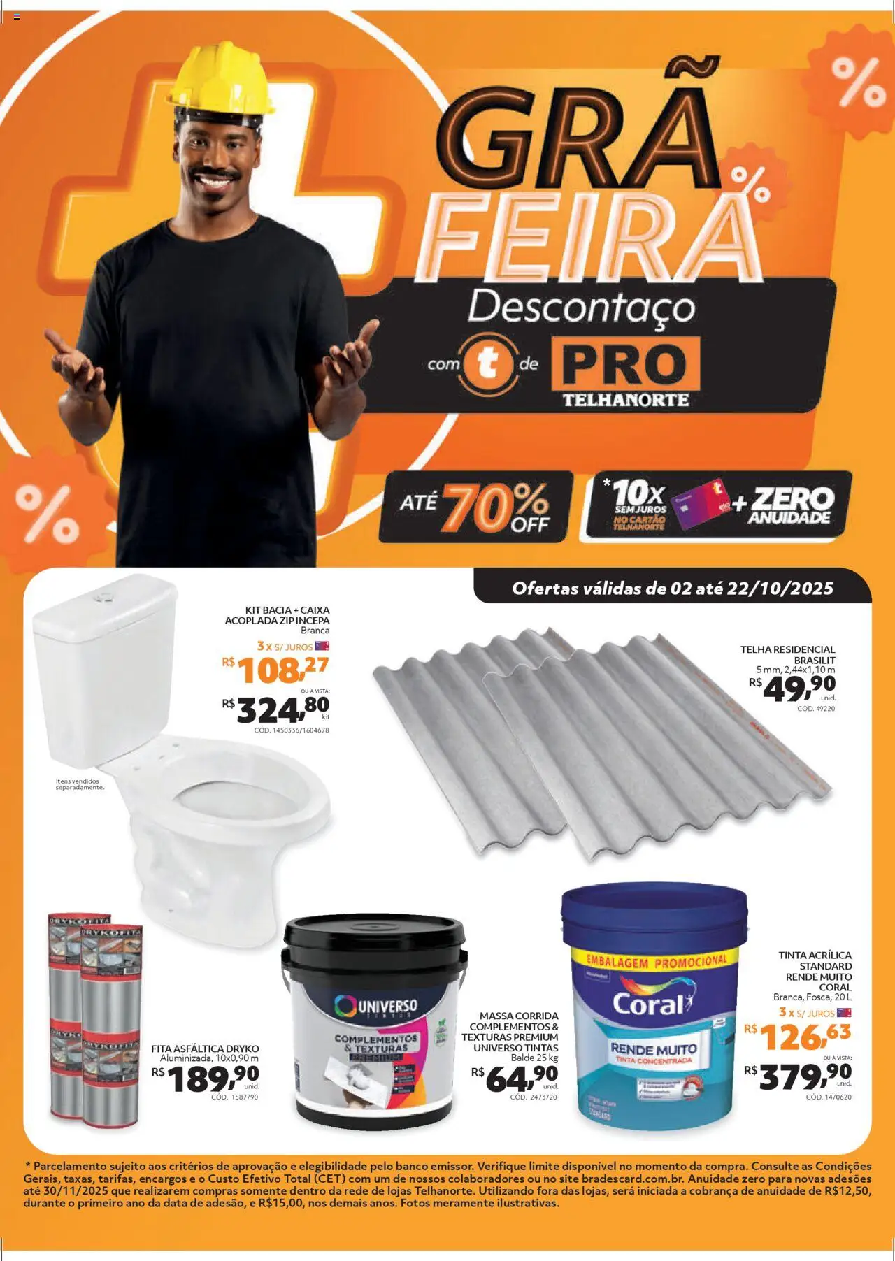 Telhanorte - Ofertas Pro - página 1- válido a partir de 02/10/2025
