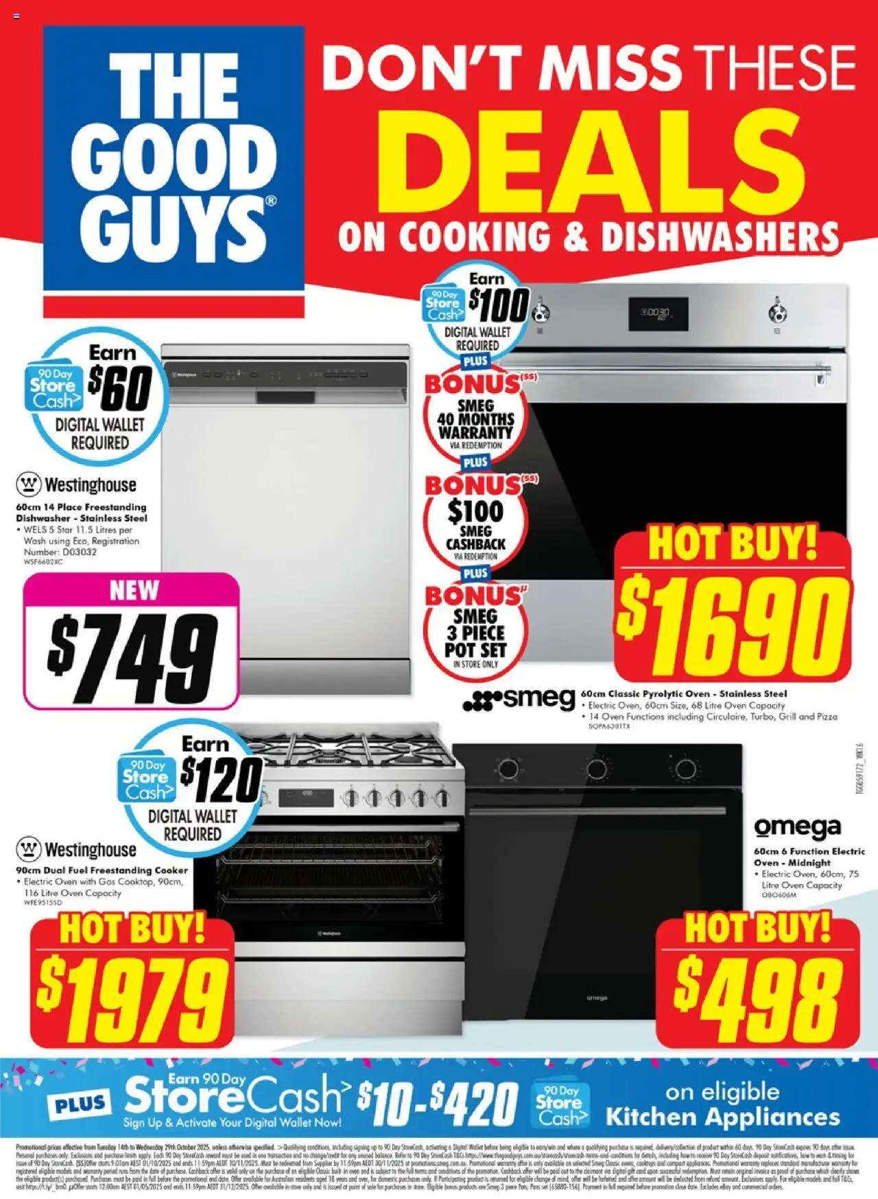 The Good Guys Cooking & Dishwashers - page 1- valid from 13/10/2025