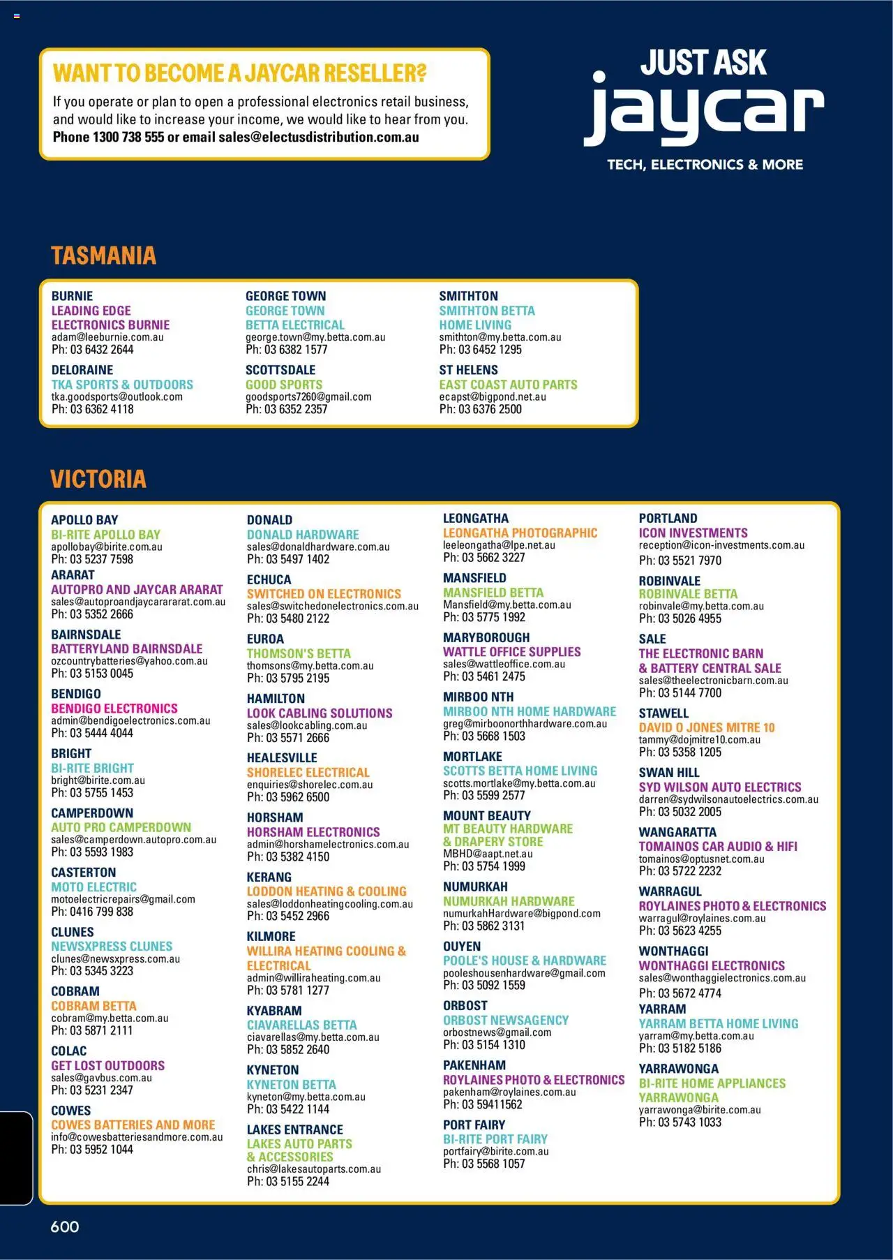 Jaycar Engineering & Scientific Catalogue 2025/2026  - page 600- valid from 09/07/2025