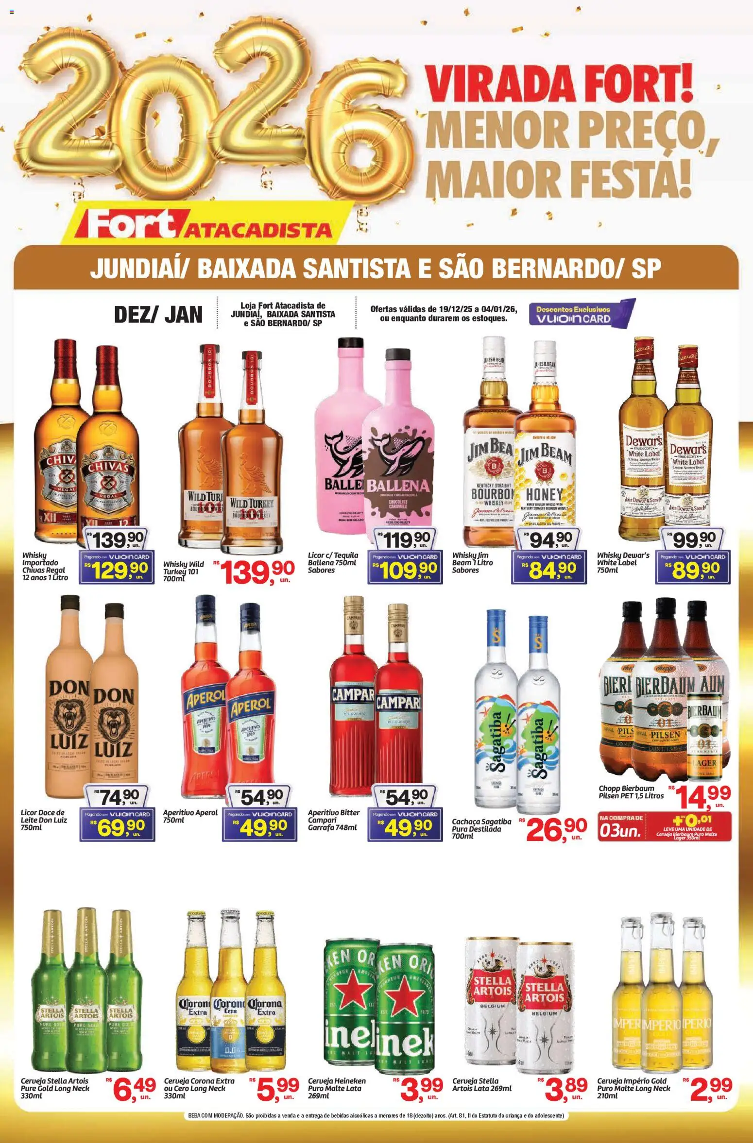 Fort Atacadista - Ofertas Bebidas - página 1- válido a partir de 19/12/2025
