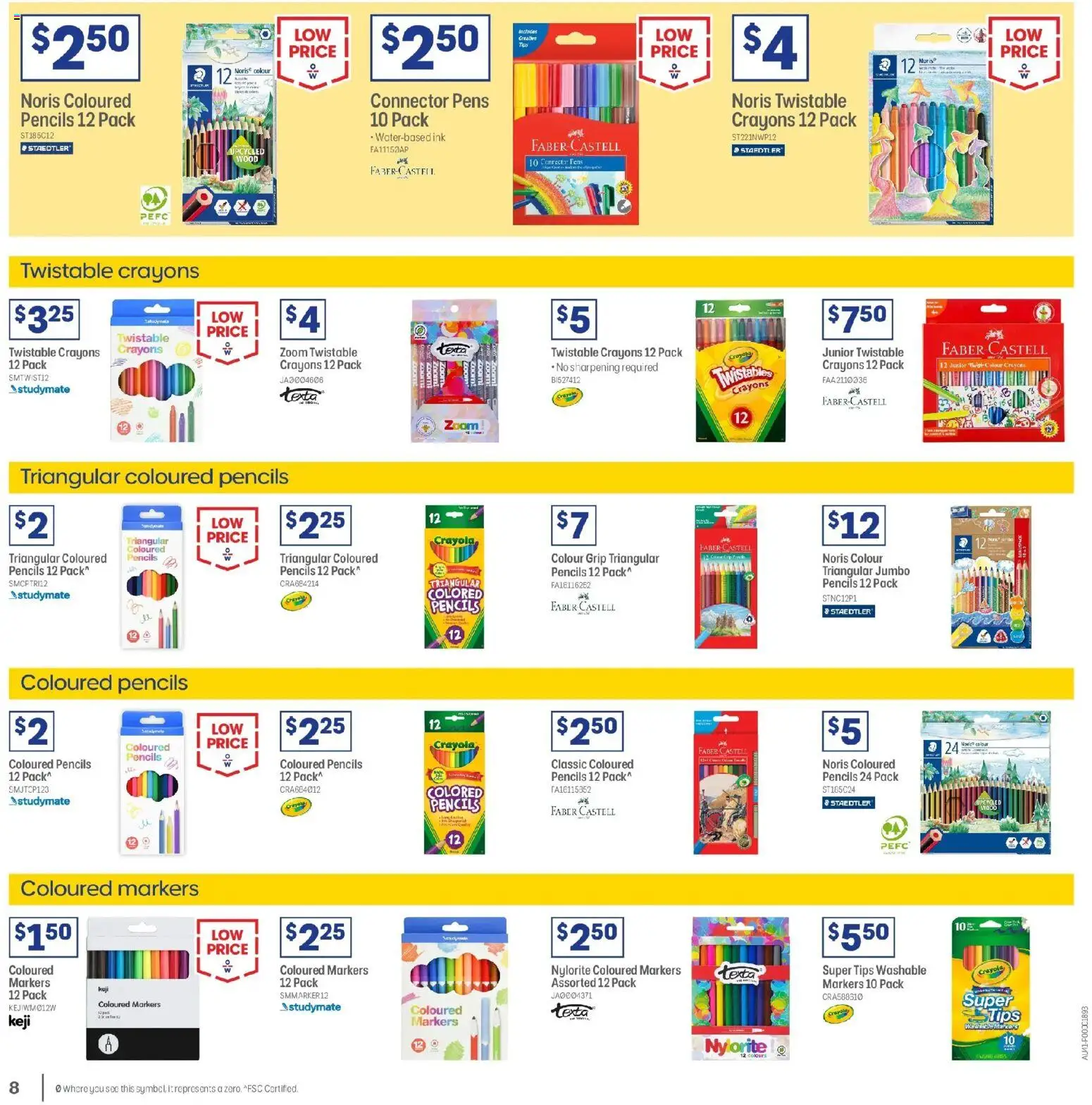 Officeworks  Catalogue  - page 8- valid from 01/01/2026