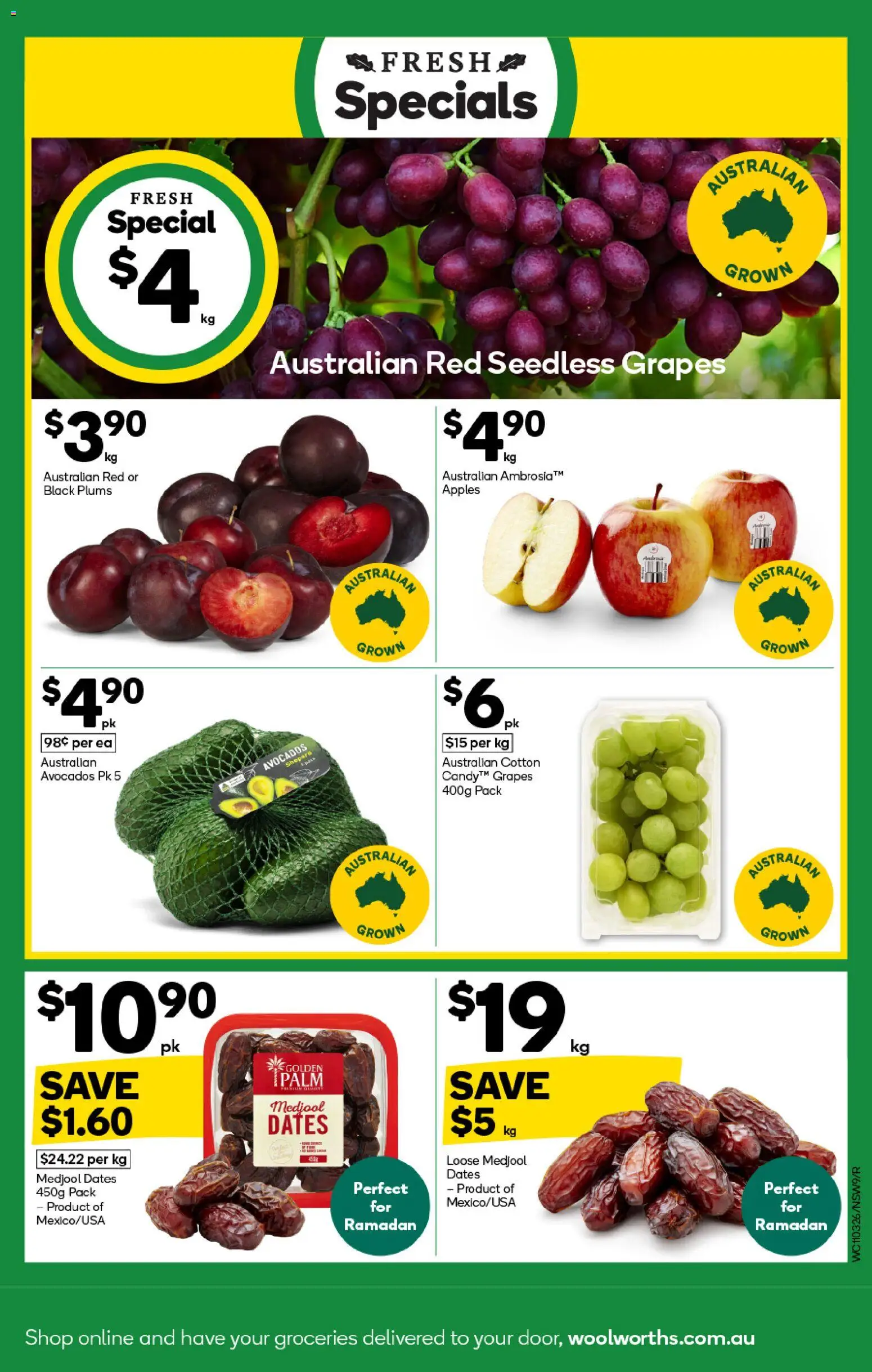 Woolworths catalogue  - page 9- valid from 11/03/2026