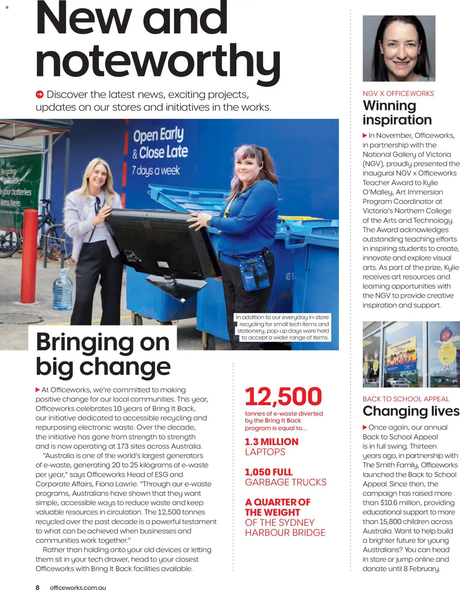 Officeworks Magazine - page 8- valid from 01/01/2026