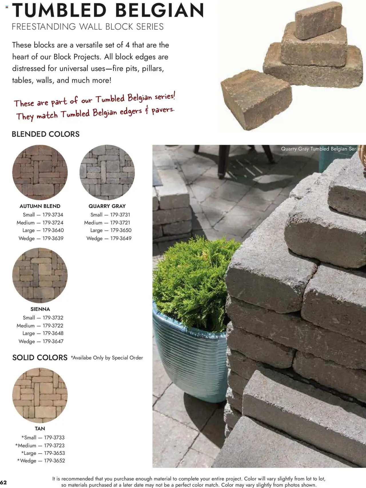 Menards Landscape Concrete Block - page 62- valid from 03/13/2025