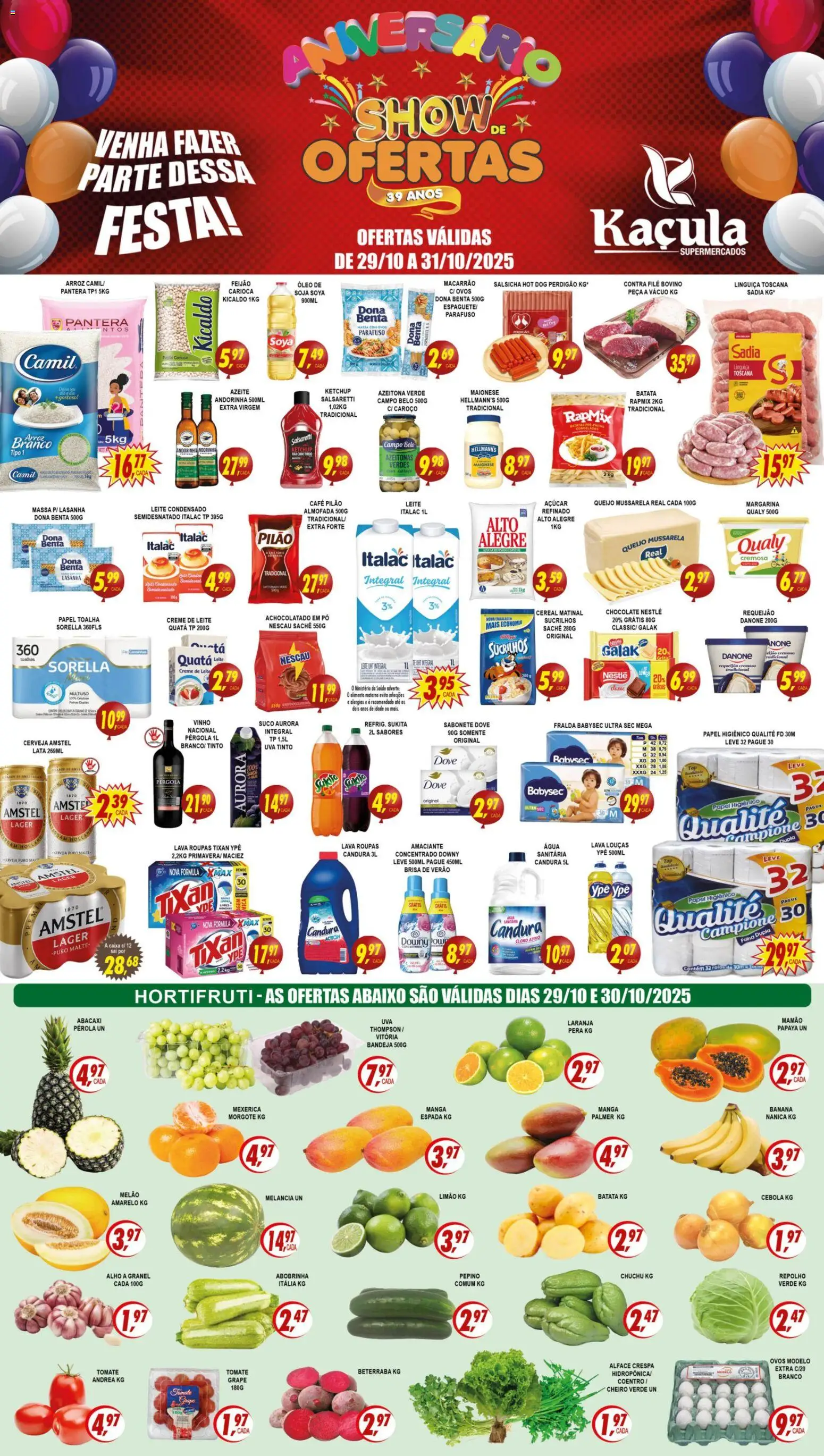 Kaçula - Ofertas Aniversário - página 1- válido a partir de 29/10/2025
