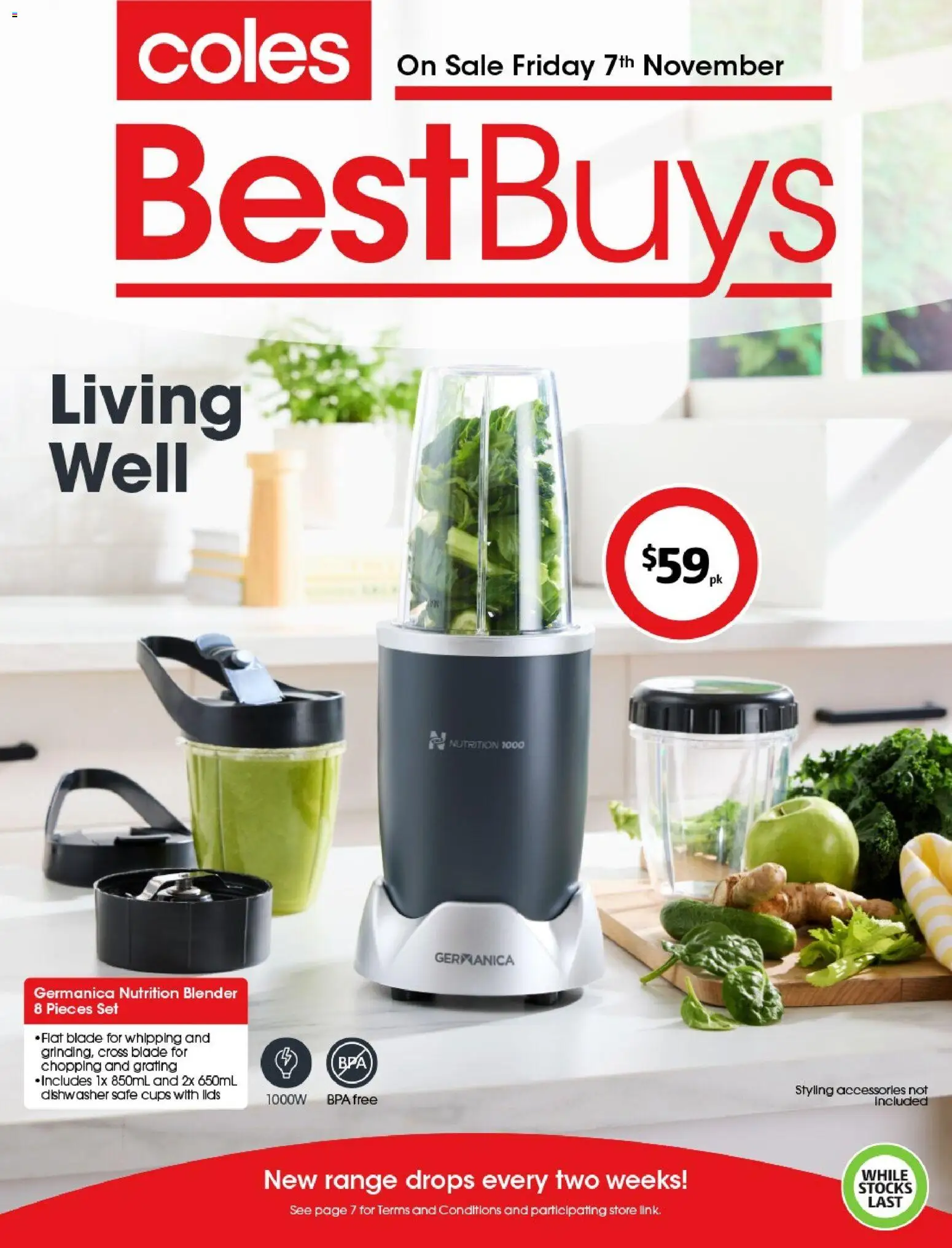 Coles BestBuys - Living Well - page 1- valid from 07/11/2025