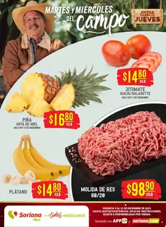 Soriana - Martes y Miércoles del Campo Híper: Saltillo y Torreón válido desde 09/12/2025