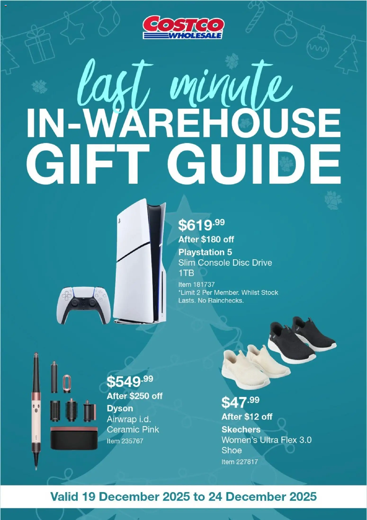 Costco Last minute gift guide savings - page 1- valid from 19/12/2025