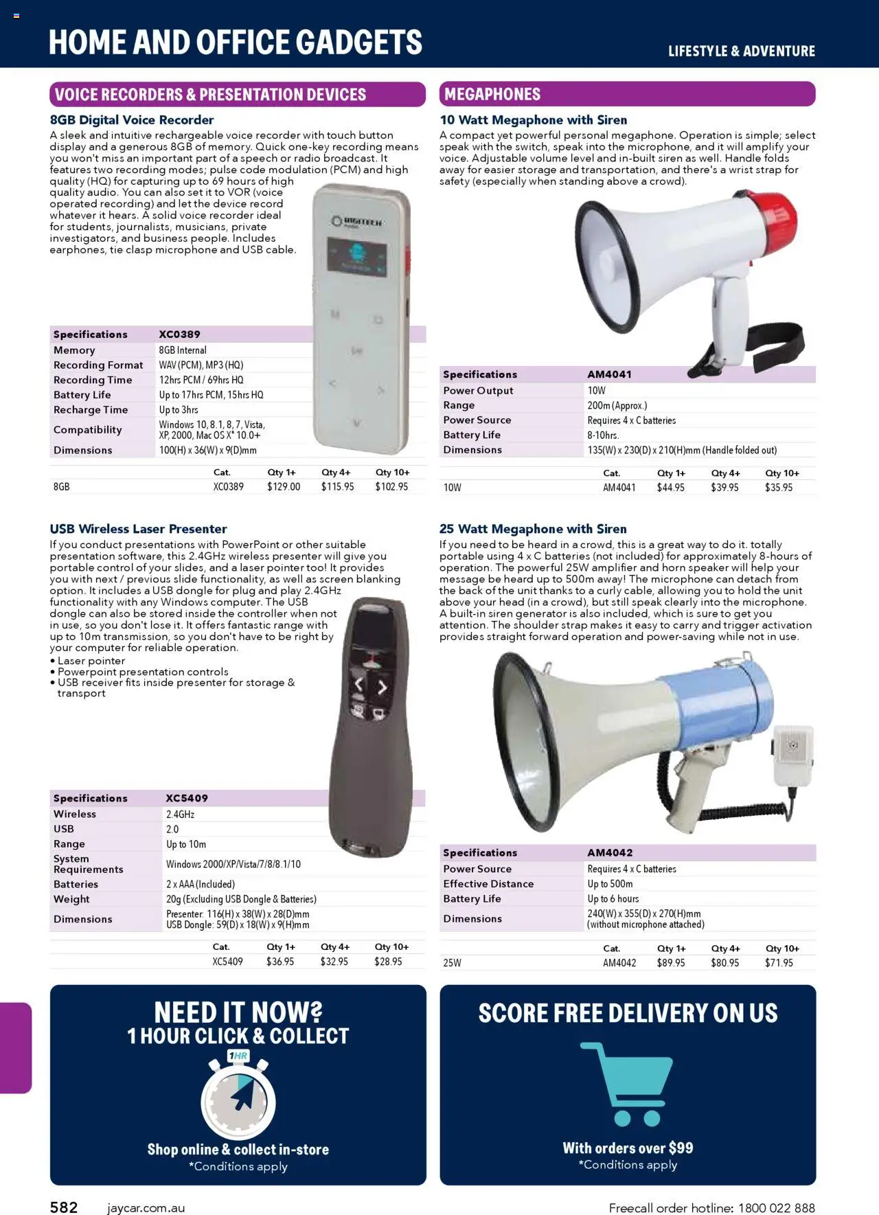 Jaycar Engineering & Scientific Catalogue 2025/2026  - page 582- valid from 09/07/2025