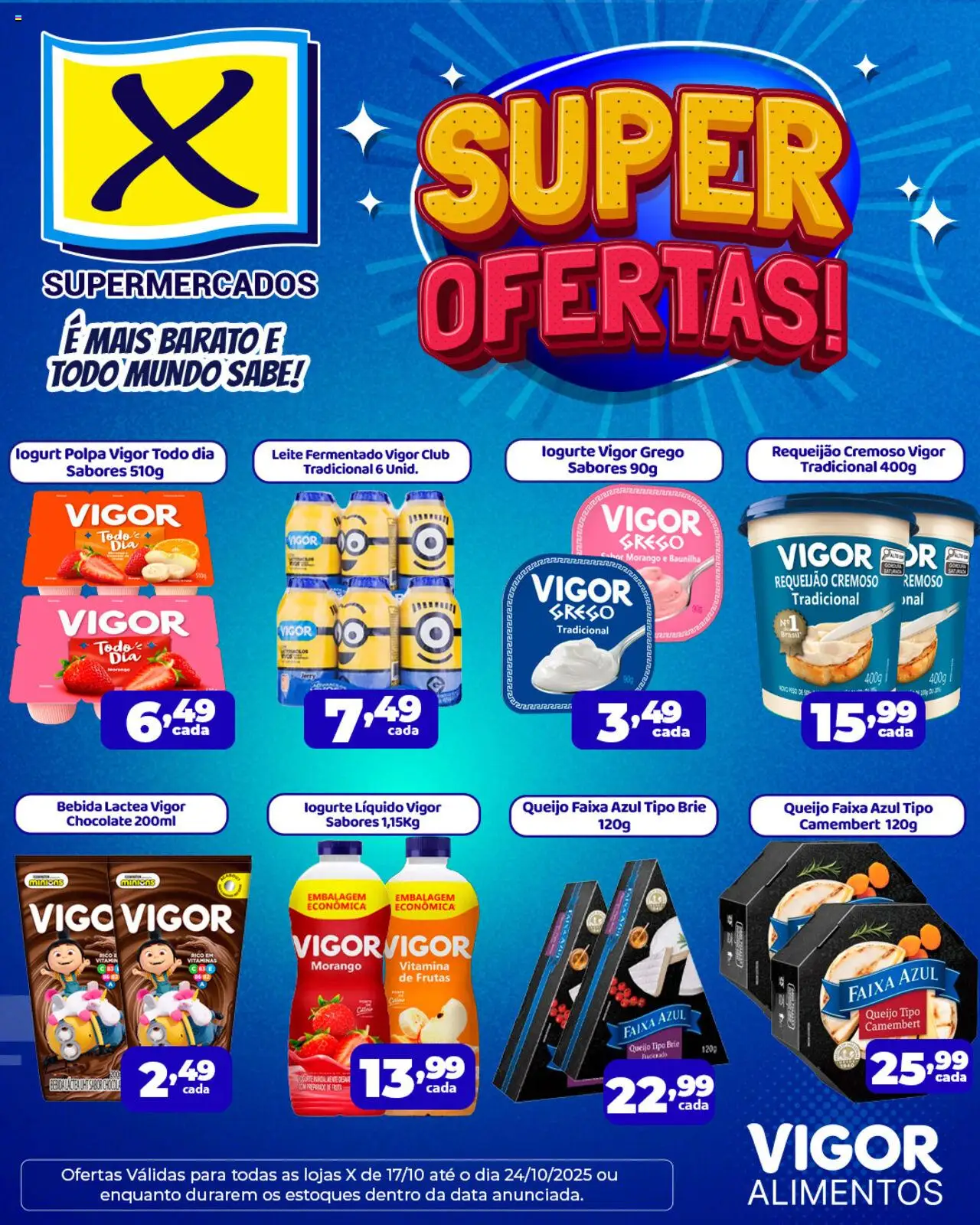 X Supermercados - Ofertas Vigor - página 1- válido a partir de 17/10/2025
