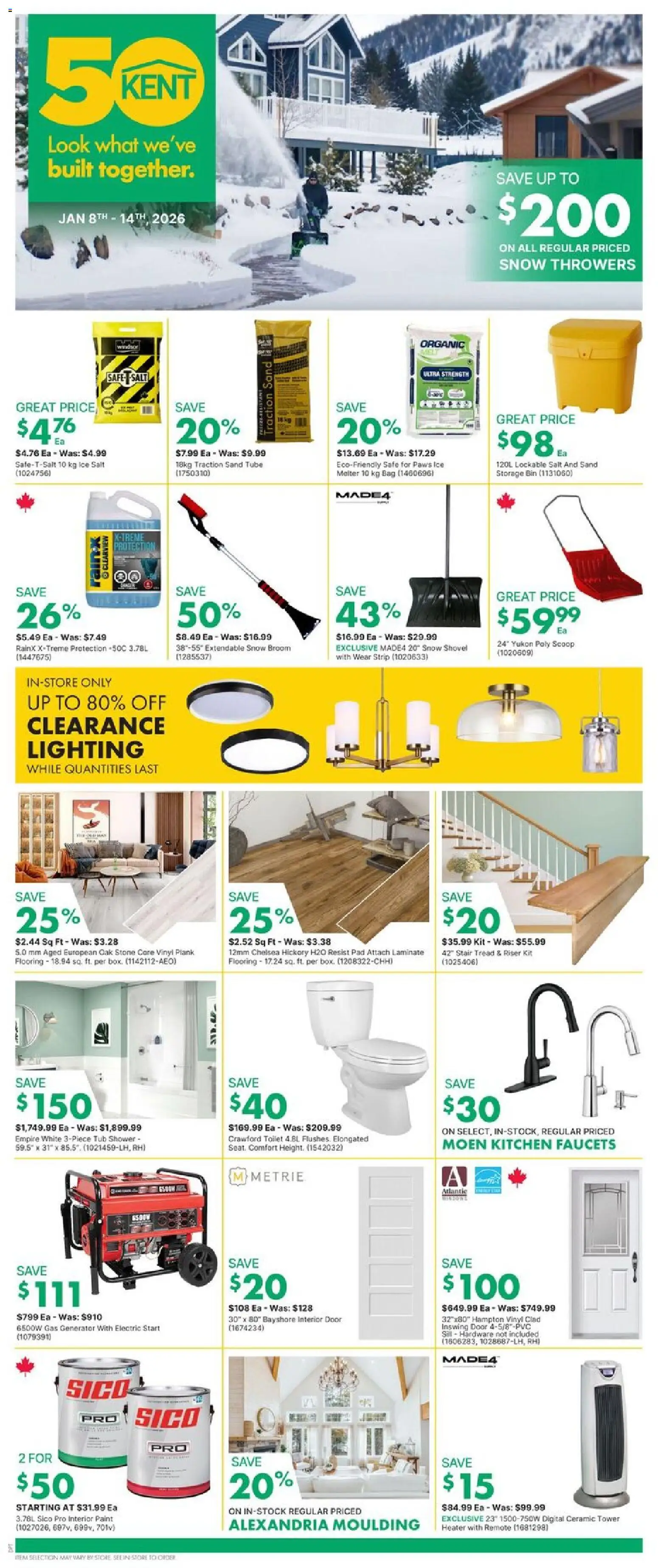 Kent weekly flyer / circulaire - page 1- valid from Jan 8, 2026