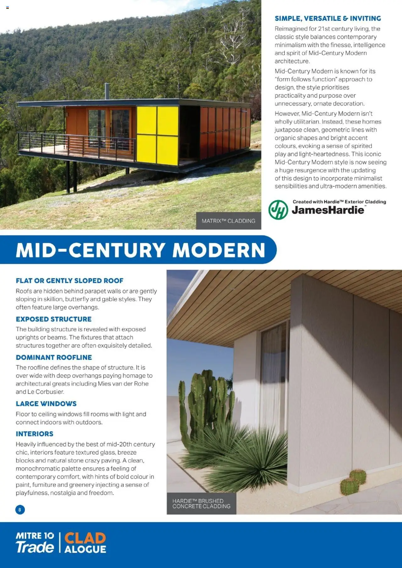 Mitre 10 - Cladalogue E-Selection Guide 2025 - page 8- valid from 27/06/2025